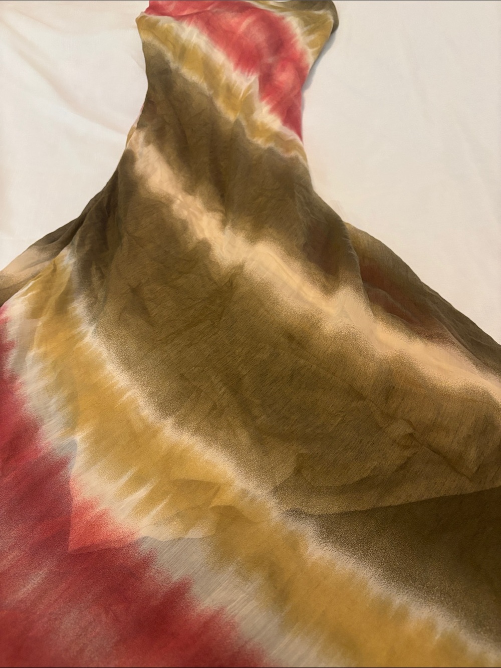 Zara Multicolor Tie-Dye Maxi Dress w/ Beaded Strap Detail SZ L Slip summer dress - Picture 10 of 12